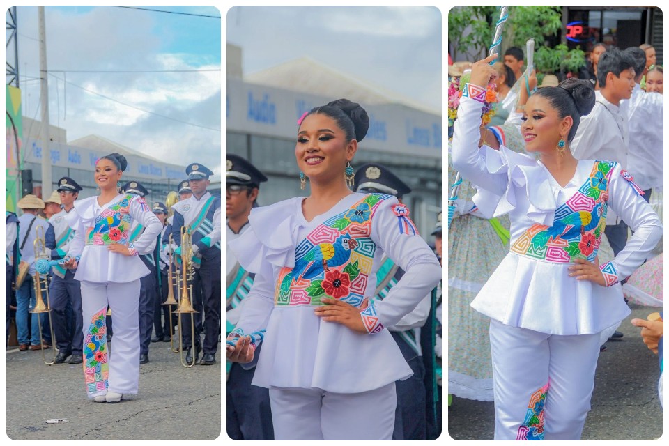 Dafne De León, la tambor mayor que se ha ganado la admiración y elogios de un público más allá de las fronteras 