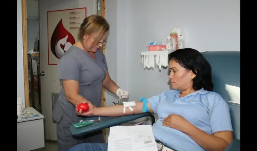 Foto ilustrativa de la donación de sangre. 