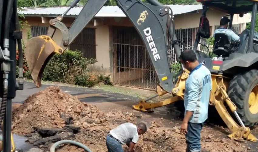 Los trabajos dejarán sin agua a la comunidad. 