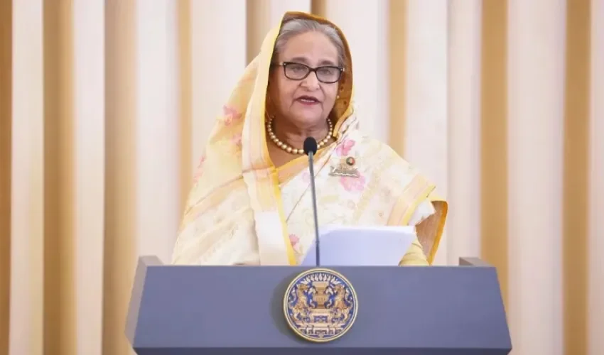 La primera ministra de Bangladés, Sheikh Hasina, en una imagen de archivo. EFE/EPA/NARONG SANGNAK